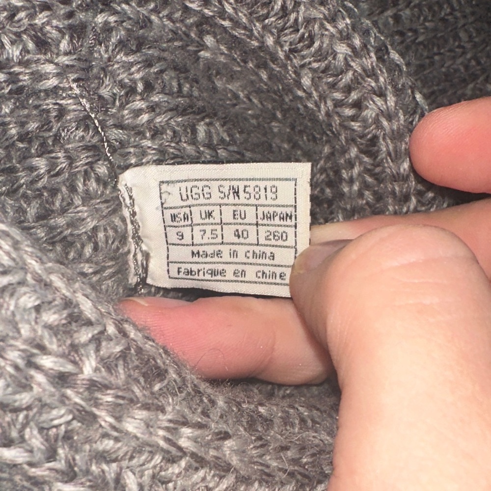 UGG Women's Knit Winter Boots - Gray - Picture 3 of 4